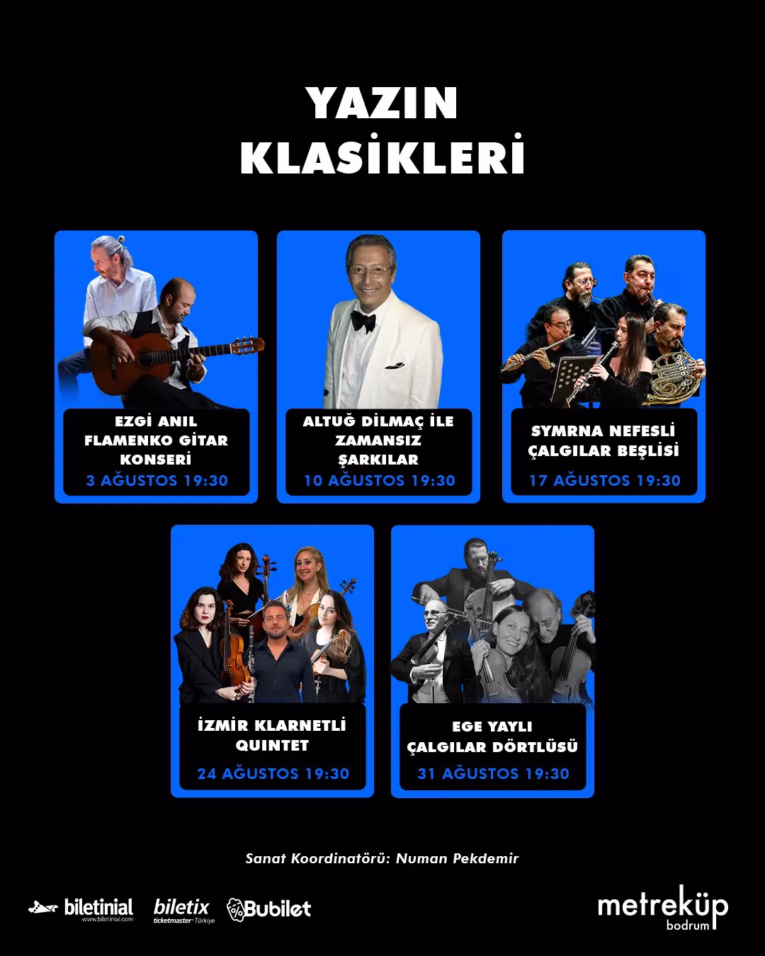 Ağustos'ta Metreküp Bodrum'da Sanat, Müzik ve Kahkaha Bir Arada!