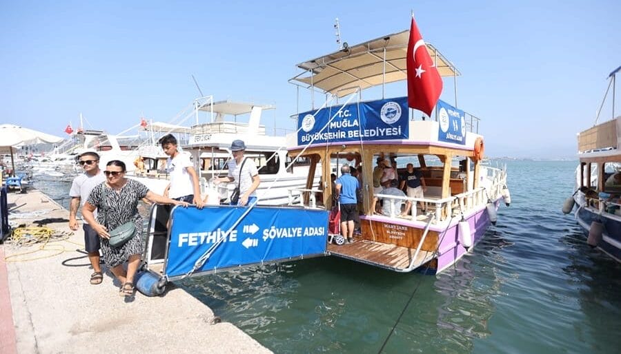 Muğla Büyükşehir’den Fethiye – Şövalye Adası Deniz Ulaşımı Hizmeti