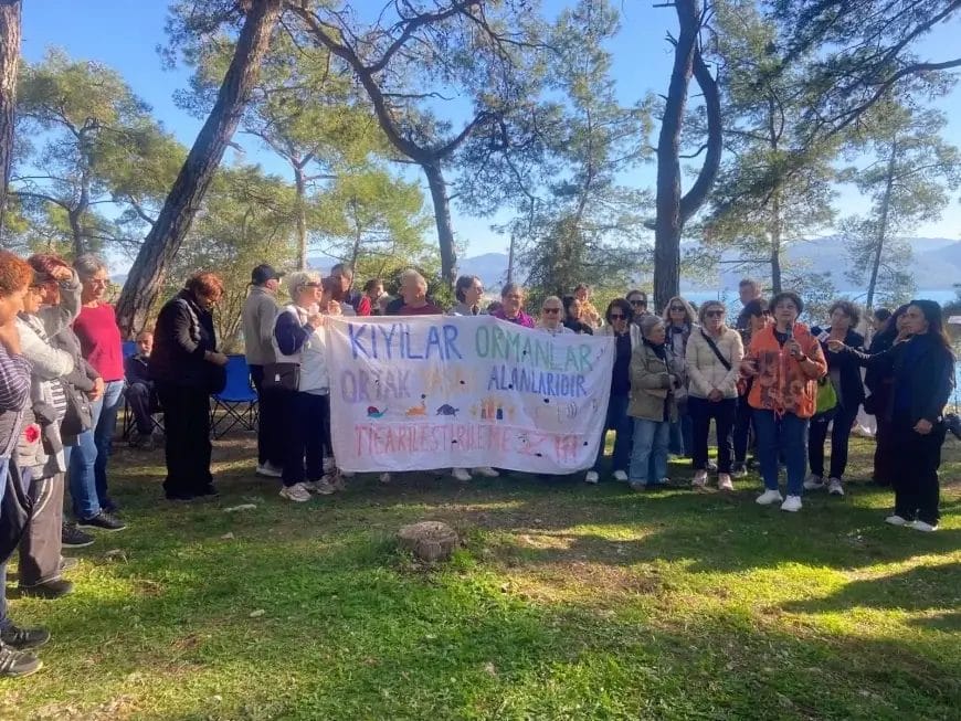 Akyaka Orman Kampı’nda “Doğa Satılık Değil” Eylemi: Çevreciler Çalışmalara Tepkili